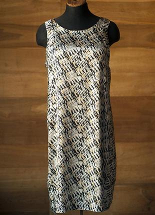 Шелковое серое летнее платье женское turnover, размер s