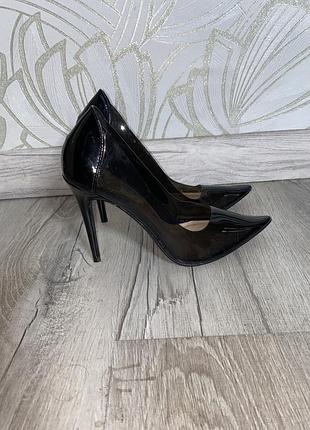 Силиконовые туфли на шпильках primark,38р