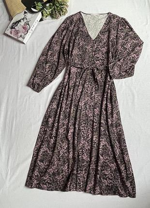 Очень красивое платье миди под пояс от tu большой размер