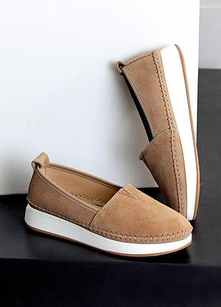 Мокасини натуральна замша