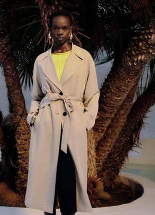 Тренч длинный   zara