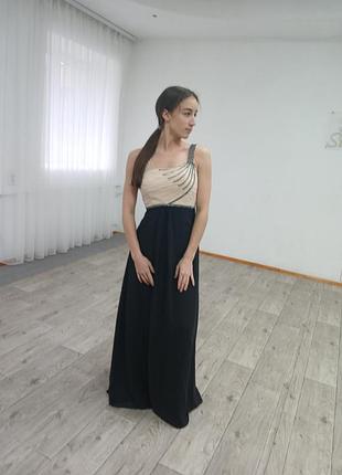 Вечернее шифоновое платье в пол