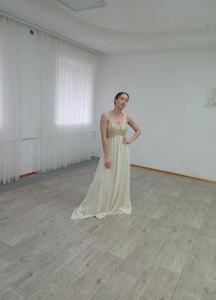 Вечернее шифоновое платье