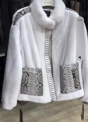 Бомбер норковый🤍