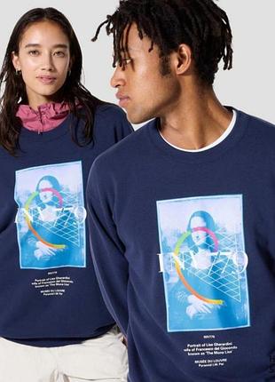 Свитшот uniqlo с моно лизой