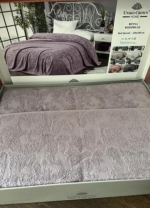 Махровый жаккардовый плед туречки