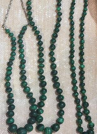 Бусы малахит,советский винтаж,vintage stories.