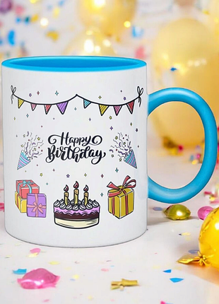 Чашка- happy birthday