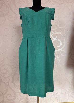 Плаття міді сукня льон