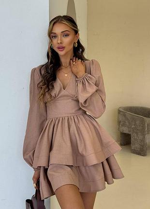 Милое нежное мини платье