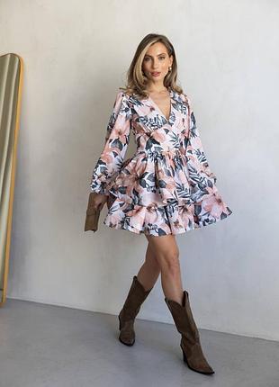 Нежное цветочное платье