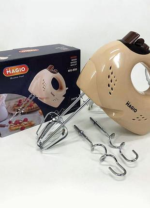 Миксер magio mg-950, двухвинчиковый миксер, красивый миксер, лучший ручной миксер, ручной миксер для кухни