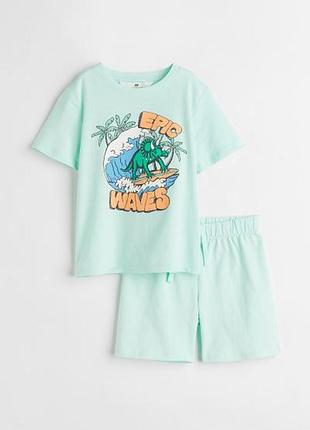 Летний набор футболка + шорты h&m на мальчика 2-3 года 98 см костюм hm