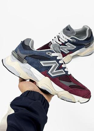 Кросівки new balance 9060 blue/bordo