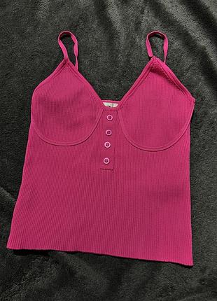 Майка-топ в рубчик