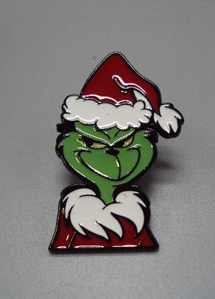 Значок пин мультфильма как гринч нарядов резьбовой гринты в костюме санты умеет знак брошка No18483