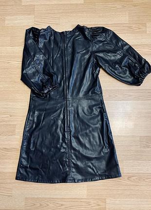 Кожаное платье h&amp;m
