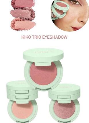 Тени для век кико beauti essentials trio eyeshadow