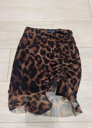 Спідниця леопард