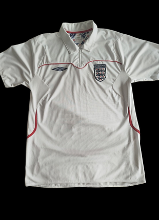 2006-07 англия umbro 1/4 молния тренировочная футболка - стан новой розмір м