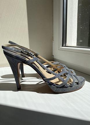 Босоніжки джинсові , 41р., італія