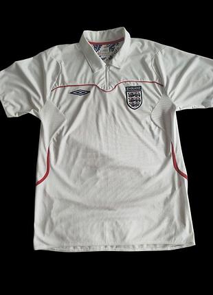 2006-07 англия umbro 1/4 молния тренировочная футболка стан новой розмір м