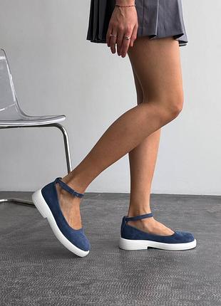 Туфли женские замшевые