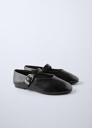 Туфли балетки лоферы zara