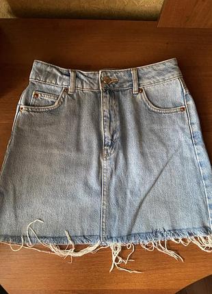 Юбка голубая topshop