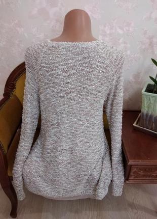 Удлинённый свитер в паетках george m l3 фото