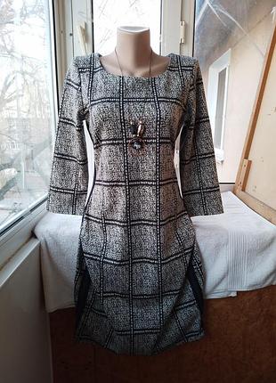 Вискозное коттоновое платье миди