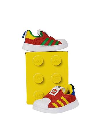 Мягкие кроссовки, кросівки adidas superstar lego р.23 ст.14 см.