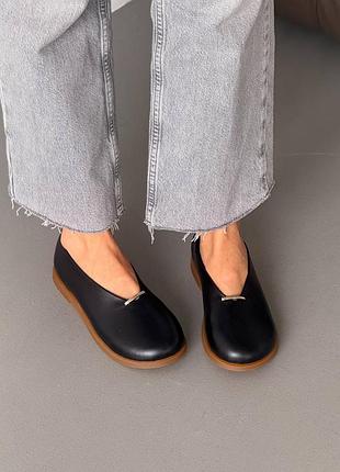 Кожаные балетки barefoot