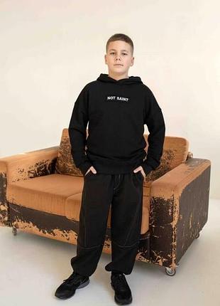 Худи черное не утепленное