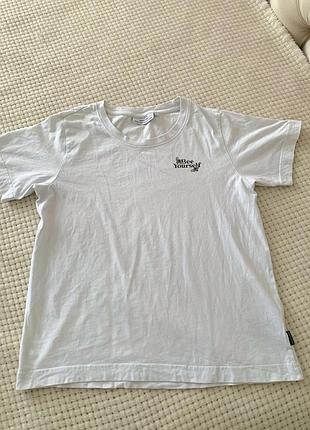 Футболка біла майка оверсайз