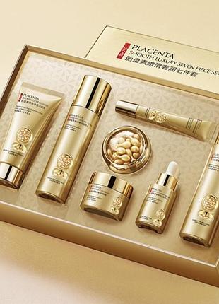 Подарочный набор косметики 7в1 etae placenta Sleeve luxury seven peiece set с экстрактом плаценты и золотом