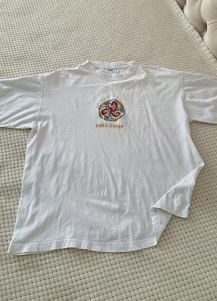 Оверсайз футболка біла майка