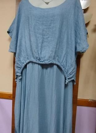 Платье, итальялия, лён