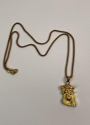 Мужская золотистая цепочка цепочек с искром