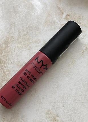 Nyx soft matte lip cream s↑o paulo матова помада крем для губ