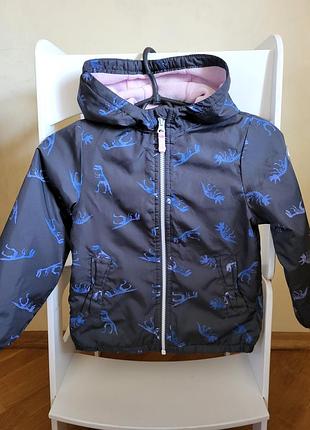 Курточка девочке весенняя на флисе 5-6 лет oshkosh bgosh