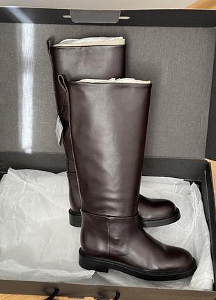В наявності! шкіряні чоботи massimo dutti 1010/450