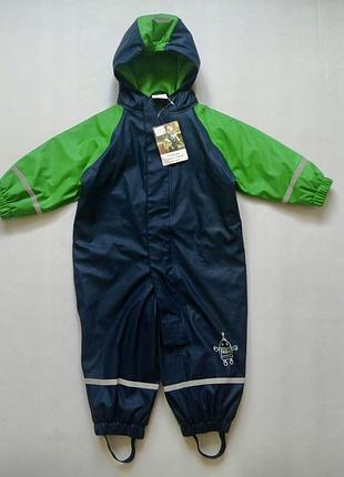 Комбинезон дождевик прорезиненный грязеприф полностью на флисе poco piano (германия)