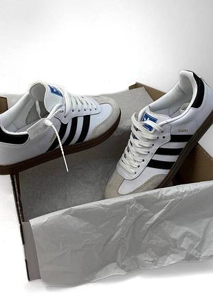 Кроссовки adidas samba white&amp;black 2
