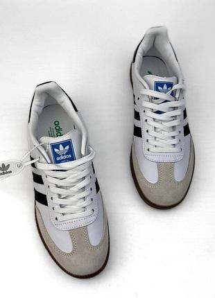 Кроссовки adidas samba white&amp;black 3