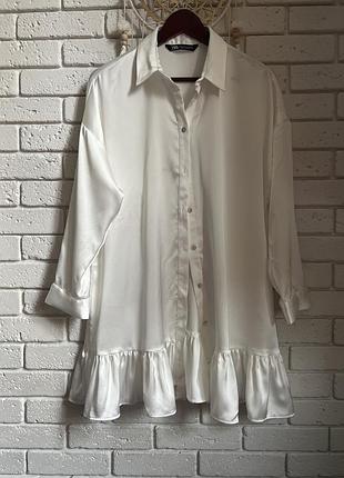 Платье - рубашка zara