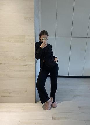 Классические черные брюки штаны палаццо