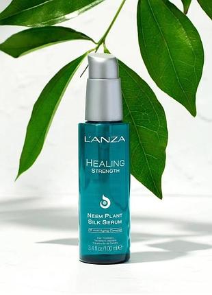 Лікувальна олійка сироватка для волосся l`anza  neem plant silk serum