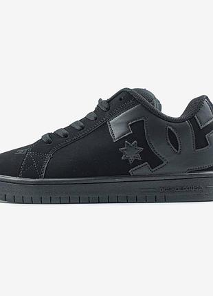 Кроссовки dc court graffik all black 3