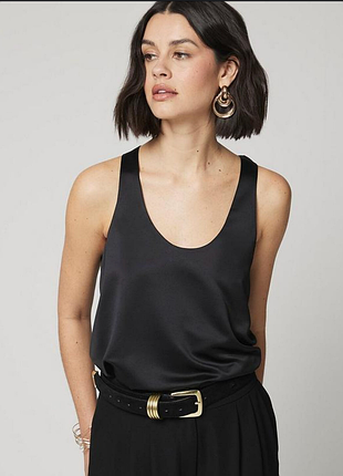 Атласна майка топ h&m
